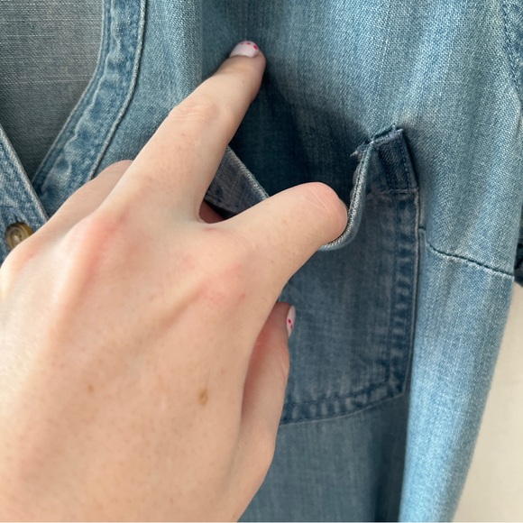 Abercrombie & Fitch Light Blue Denim Mini Dress - Picture 5 of 9